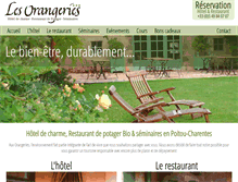 Tablet Screenshot of lesorangeries.fr